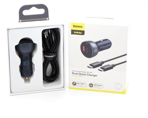 Мощное зарядное устройство Baseus 65W с разъемами USB
